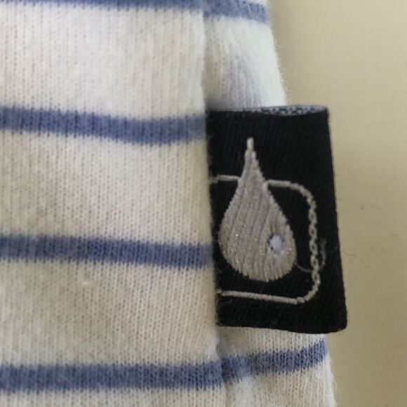 Ashworth Weather Systems Men’s Polo  Blue White Stripes Moisture Wicking Large - Picture 14 of 16